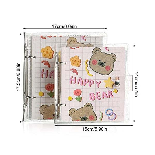 Mliter Jewelry 03 Kleine Karten Sammlung Mini Lose Blatt Transparent Foto Clip Polaroid Fotoalbum Fotokarten Sammelbuch – Bild 3