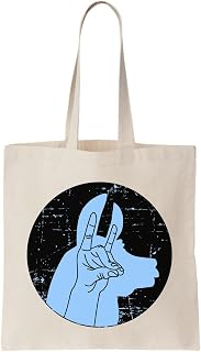 Handmade Flame Silhouette Canvas Tote Bag, Beige, beige