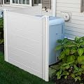 VINGLI 48”H x 48” W Outdoor Privacy Screen Fence Panels, Decorative PVC Vinyl Privacy Screen Garden Air Conditioner Fence for Outdoor Use (2-Pack)