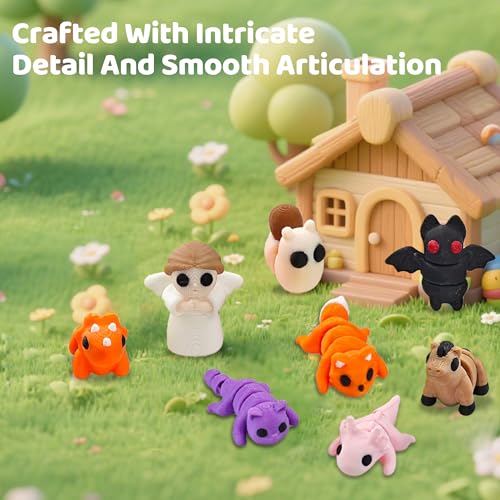 image for NEXT STOP M 50 pcs Animal Figurines, 3D Printed Animal Figurines Set, 