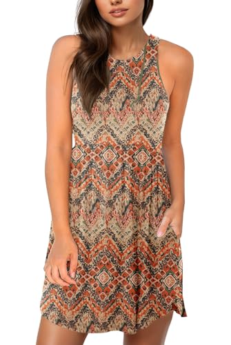 Image of HiMONE Vacation Dresses for Women 2025 Summer Dress Women's Casual Sundresses Casual Beach Petite Sun Dress XS-2XL