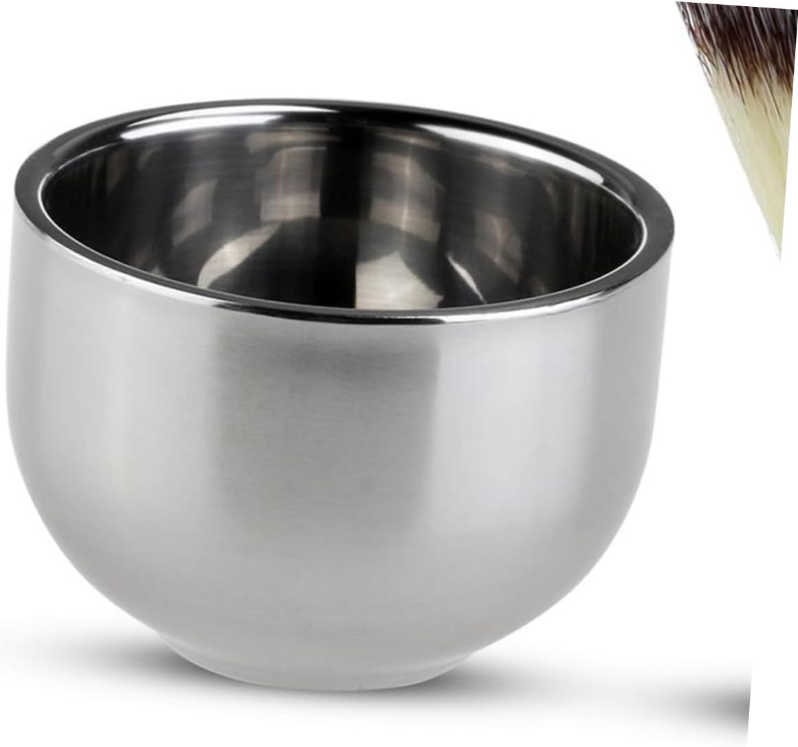 DOITOOL Stainless Steel Shaving Bowl Soap for Men Shaving Cup Razor Bowl Shave Shaving Soap The Bubble