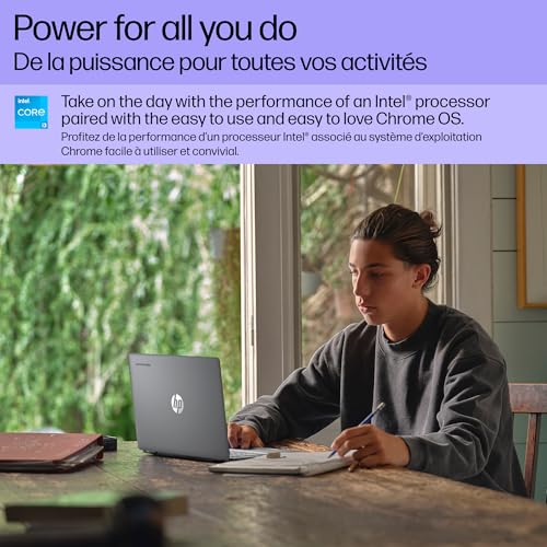 HP Chromebook Plus14 inch Laptop, Intel Core i3-N305, 8GB RAM, 128GB UFS, FHD Micro-Edge IPS (1920x1080), True Vision 1080p FHD Camera w/Privacy Shutter, Fast Charge, ChromeOS (14a-nf0006ca) - Image 6