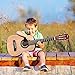 ADM Beginner Acoustic Classical Guitar 30 Inch Nylon Strings Wooden Guitar Bundle Kit for Kid Boy Girl Student Youth Guitarra Online Lessons with Gig Bag, Strap, Tuner, Extra Strings, Pick,Nature