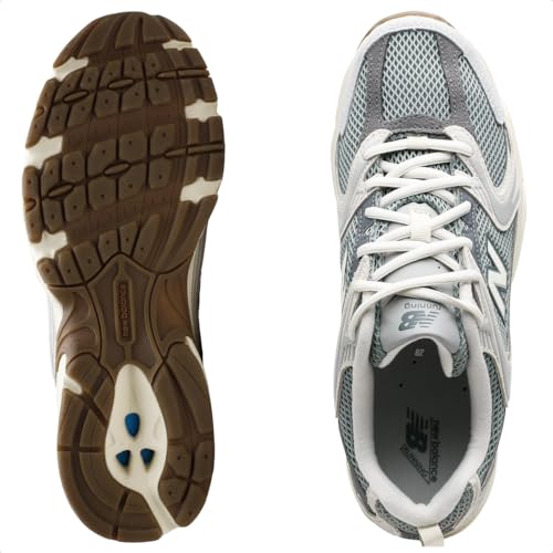 نيو بلانس حذاء رياضي للجنسين 530، رينكلاود/كاسل روك، مقاس 10 US للرجال