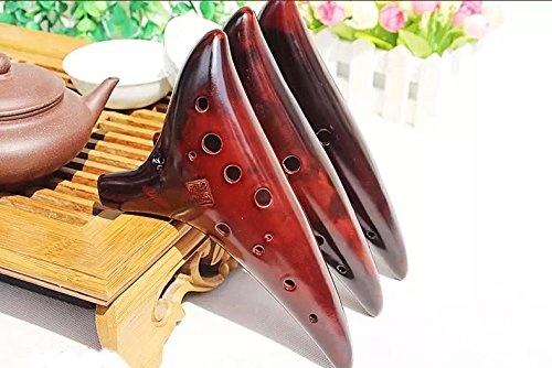 Amazon | 西子龍韻 オカリナ AC 12穴アルトC管 焼きいれレトロオカリナ