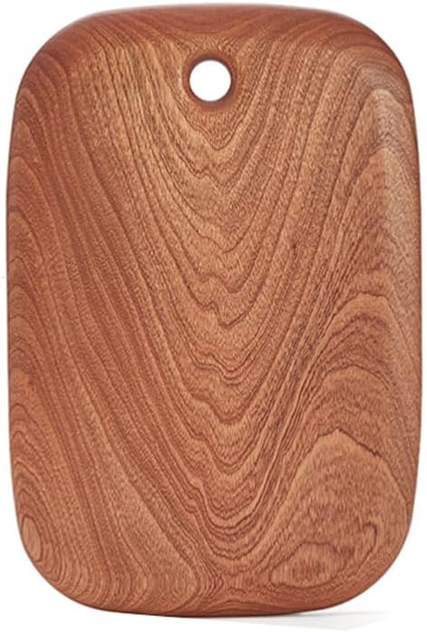 Chopping Board Solid Wood Kitchen Cutting Board Reversible Chopping Board Oval Chopping Board (Ebony L)