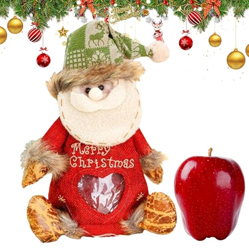 Bolsas de agradecimiento de Navidad,Bolsa de dulces navideños | Patrón de muñeco de nieve navideño Goodies Candy Organizer Bag - Decoración navideña Bolsas de tratamiento para regalos de fiesta