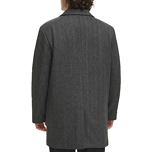 Image of DOCKERS Men's Henry Wool Blend Top Coat (Regular and Big & Tall Sizes)