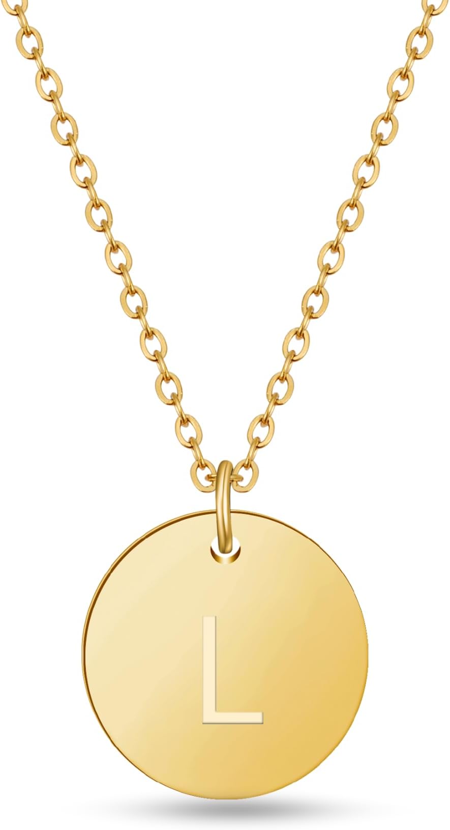 GOOD.designs ยฎ Initial necklace for women (gold letter necklace) 18k gold necklace with letter pendant