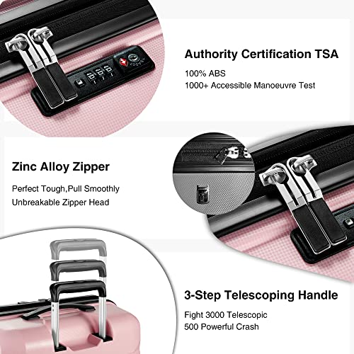 Luggex Blue Luggage Sets 3 Piece For Women - Expandable Carry On Luggage Set With Spinner Wheels -Lightweight Fashion Travel Companion. #TOP7