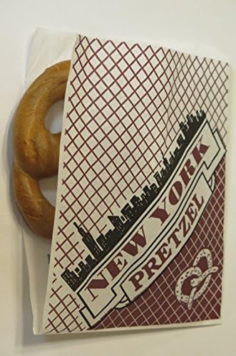 Large Size, 9'' x 7 '' Deli Wrap Double Opendry waxed paper Pretzel Bags - appx. 100/pack