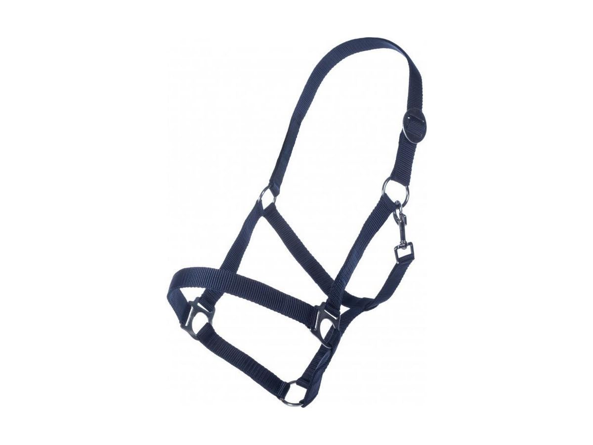 Licol HKM Classic bleu foncé réglable et solide pour Pur-sang - 2