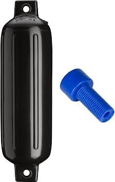 Polyform G-3 Twin Eye Fender 5.5 x 20 - Black w/Air Adapter