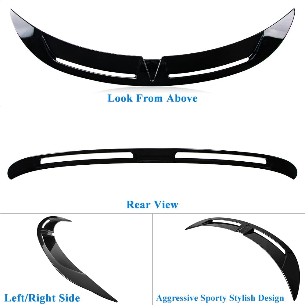 Gloss Black Trunk Spoiler Compatible with 2017-2023 Tesla Model 3 Rear Spoiler (TB Type)