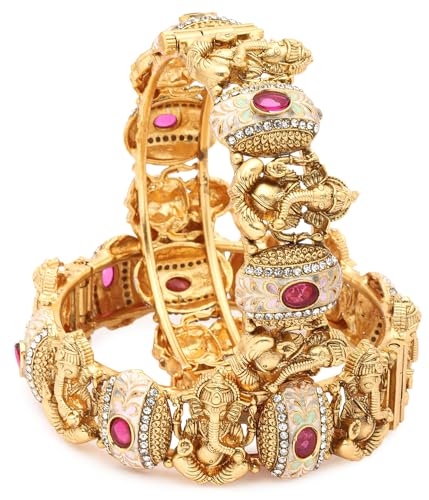 Image of Shining Diva Fashion Bangles for Women Girls Set of 2 Traditional Stylish Design