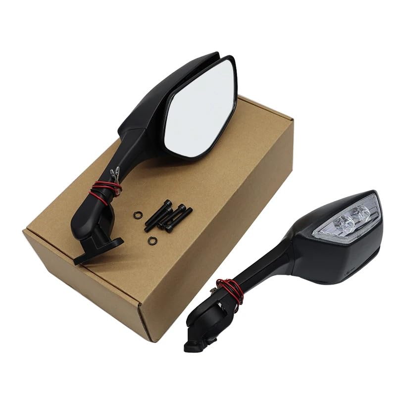 Espejos traseros de motocicletas con luz de señal de motocicleta CBR300R 5
