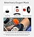 ItRonz Pet Oxygen Mask Veterinary Oxygen Mask for Cats & Dogs (4.4-11 Lbs) - Fits All Oxygen Concentrators, with CO2 Vent & Original Tube, Easy to Clean，Serves as a Great Helper for pet Owners.