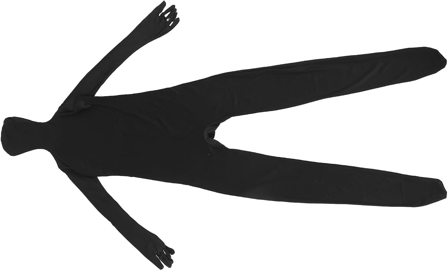 Invisible Ninja Bodysuit Costume for Adults, Black Spandex Full-body Suit with Breathable Fabric and Visual Invisibility Effect, for Roleplaying and Stage Performance