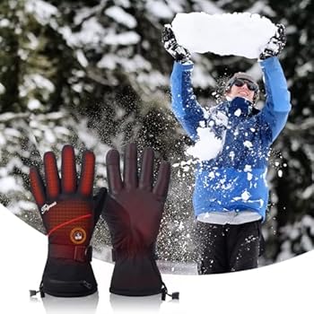 Telguua Verwarmde Handschoenen Voor Heren En Dames, Met Batterij Van 5500 Mah 7 4 V Elektrisch Oplaadbaar 3 Instelbare Temperaturen Dik Waterdicht Winddicht Buiten 2921213190