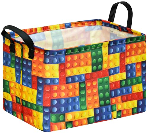 Image of Storage Basket Laundry Clothes Basket Laundry Hamper | Storage Box and Bins Gift Basket with Handles
