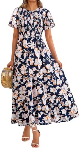 PRETTYGARDEN Women's 2026 Summer Casual Flutter Short Sleeve Boho...