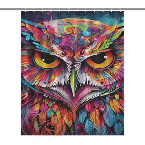 Rideau de douche hibou de qualité supérieure en polyester résistant