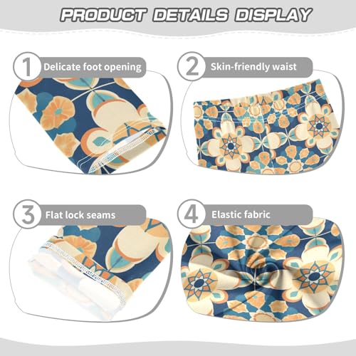 KLL Boho Kaleidoscope Abstract Pattern Toddler Girls Active Leggings Fashion High Waisted Lounge Pants Exercise3