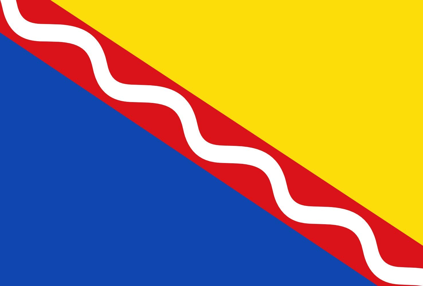 Drapeau Vlodrop vlag 1983 de qualité supérieure avec finitions soignées