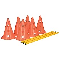 Trixie Lot de 3 Activités d’obstacle – Ø 23 x 30 cm – 78 cm – Orange et Jaune – pour Chien – 1250 g