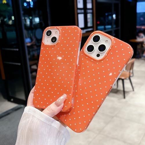 Coque mince iPhone 16 Pro Max anti-rayures esthétique rétro motif pois