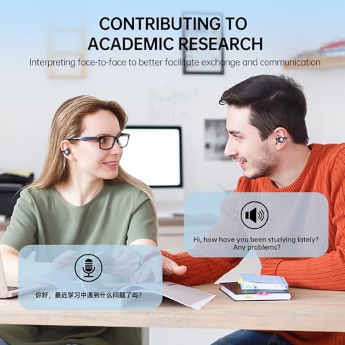 Écouteurs de traduction en temps réel rechargeable appareil compact audio - 6