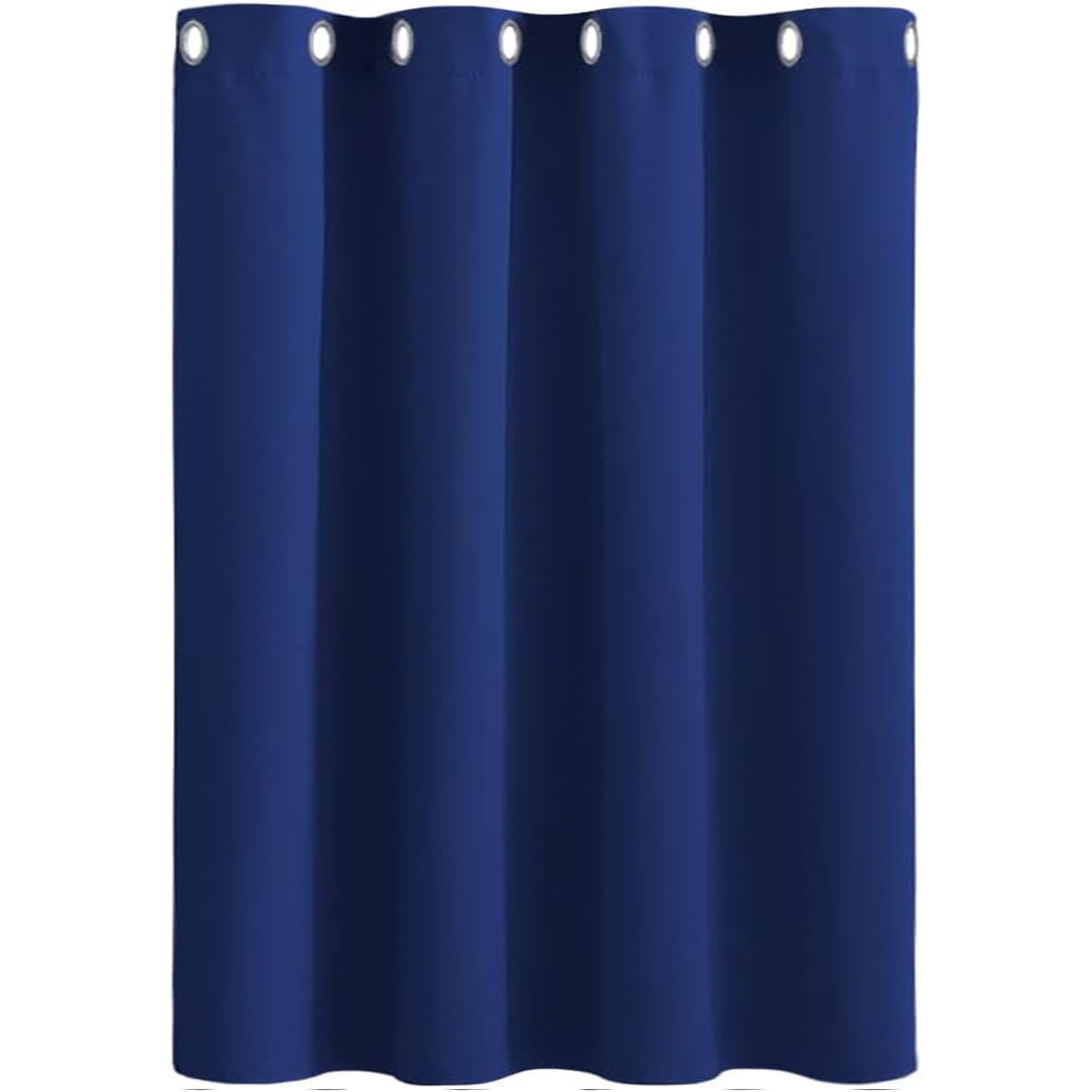 AMZYU Cortinas Salon Opacas, 140 x 245 cm Poliéster Color Sólido Vertical Cortinas Largas para Ventanas Moderna Decoración Ventanas para Dormitorio, Salón y Cocina, Azul Oscuro