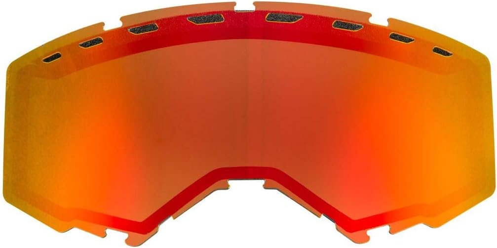 Fly Racing Vented Dual Goggle Lens (RED Mirror/Brown) : Automotive