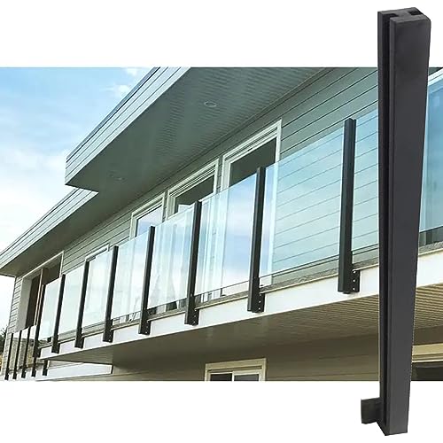 Balustrade de piscine noire en inox 304 : élégance et sécurité latérale 60cm