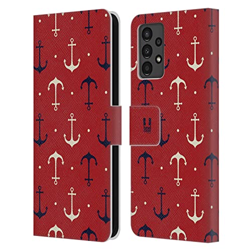 Funda de cuero tipo libro con anclajes marinos para Samsung Galaxy A13 2022