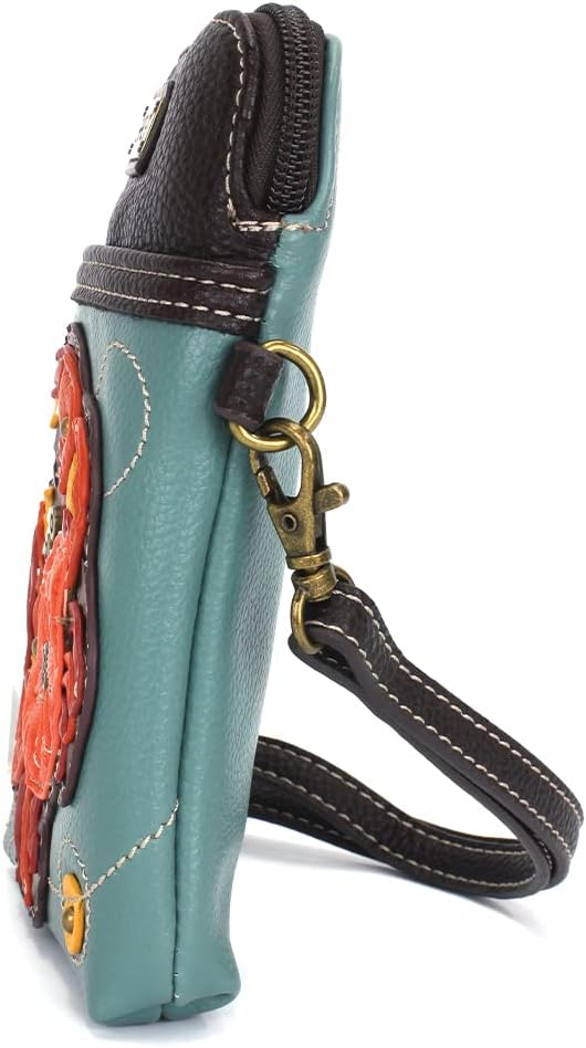 CHALA Ocean Collection Cell Phone Crossbody Purse-Women PU Leather/Canvas Multicolor Handbag with Adjustable Strap - Image 4