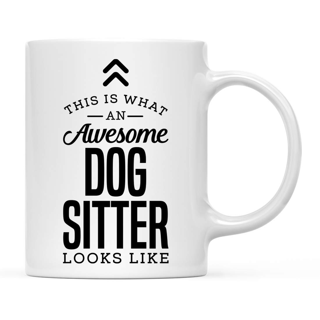 Andaz Press 11oz. Ceramic Coffee Tea Mug Thank You Gift, This Is What An Awesome Dog Sitter Looks Like, 1-Pack Dog Mugs Dog Sitter Thank You Gifts Dog Sitter Gifts For Women