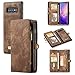 Produktbild CONGCASE Compatible with Galaxy S10 Plus (6,4 Zoll) SM-G975 Fall, multifunktionale Reißverschluss Geldbörse Snag Typ abnehmbares Design Flip High Timber PU Leder Brieftasche mit Karte Slots