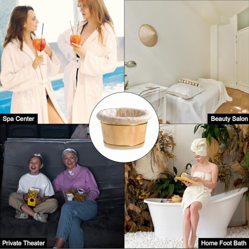 25 liners desechables transparentes para pedicura miniatura 6