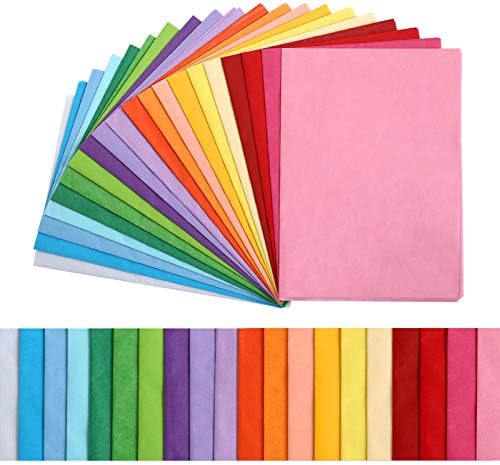 KESOTE Colored Tissue Paper for Gift Bags Crafts, 14" x 20" Tissue Paper Bulk 100 Sheets Gift Paper Tissue for Packaging - 20 Colors
