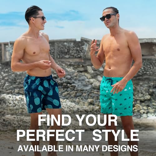 Image of Kanu Surf Men's Big Viper Extended Size Stripe Swim Trunk