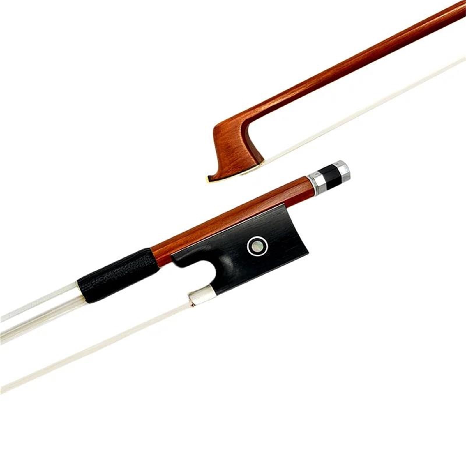 Musikliebhaber Geigenbogen Professioneller 4/4 Bogen Für Violine/Viola Aus Brasilianischem Palisander Silber Zubehör Aus Rosshaar(Type 3)