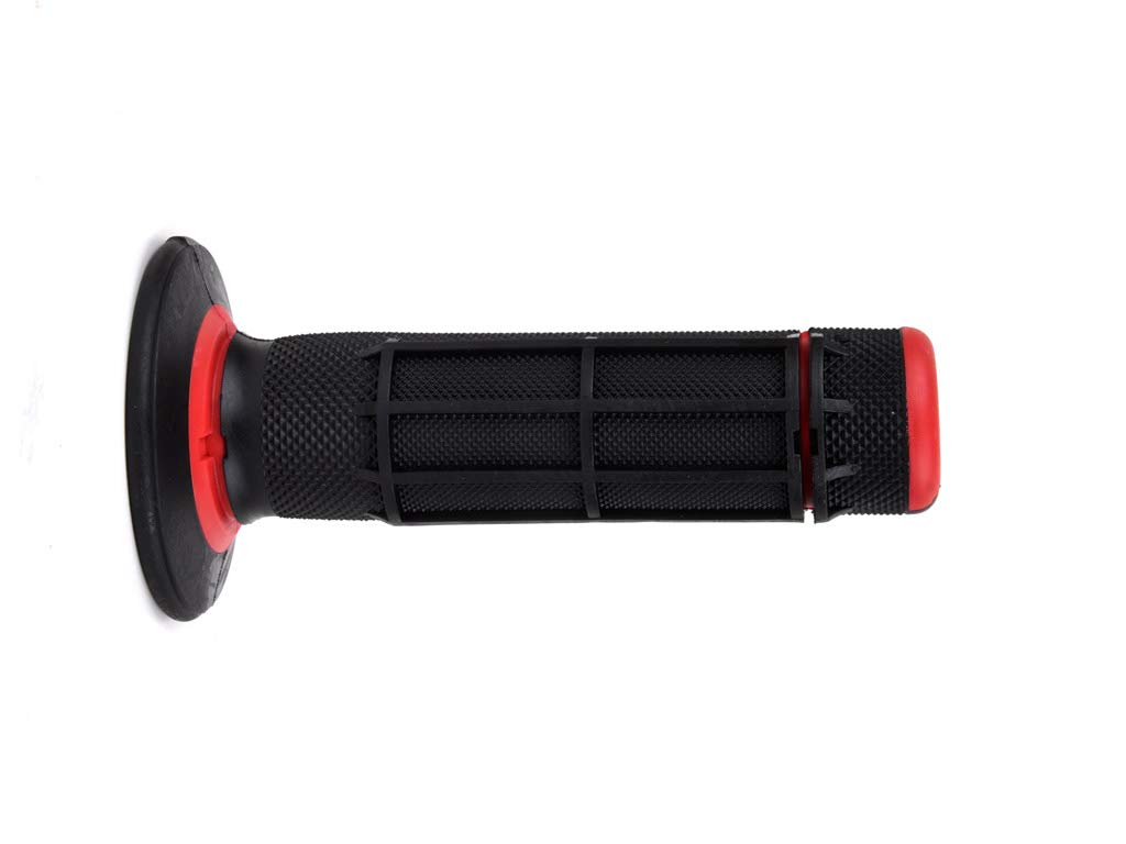 Domino 1295349 Manopole, Nero/Rosso, Set di 2