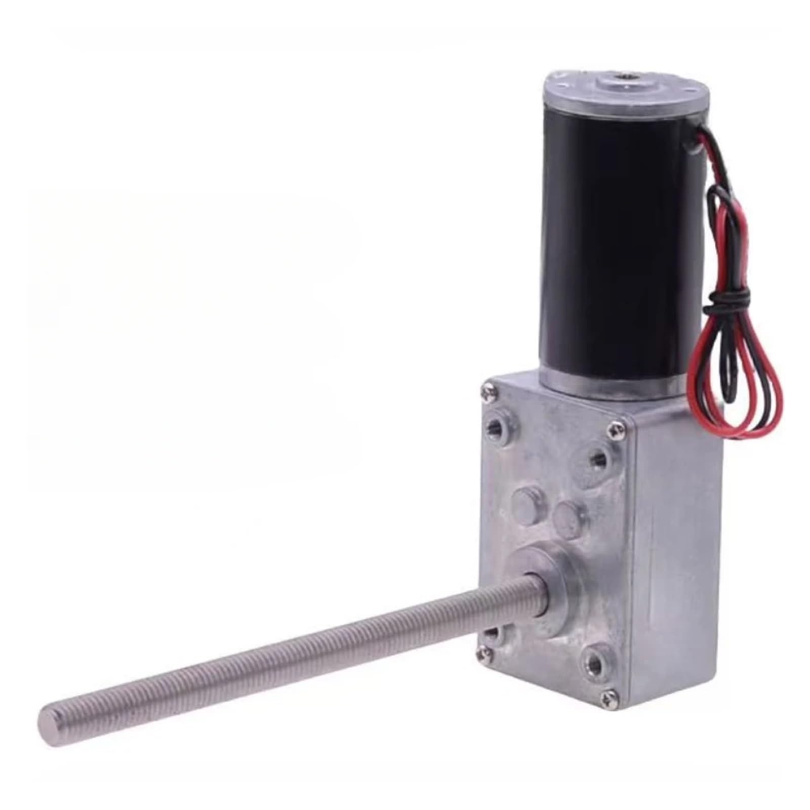Schneckengetriebe-Untersetzungsmotor, Schraubenmotor, M8-Schraubenwelle, 12 V, 24 V, selbsthemmender Motor, 12–470 U/min, max. 70 kg. cm(80rpm,60V)