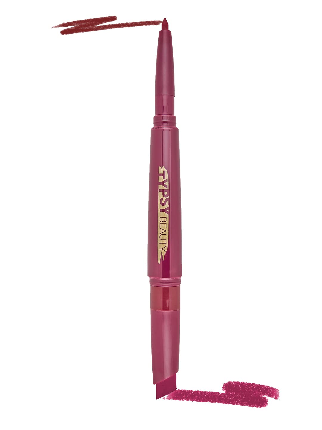 Typsy Beauty Twist & Pout Lipstick & Lip Liner I Lipstick with Matching Liner for Defined Lips I Lips Don't Lie | Velvety Matte Finish & Contoured Lip Effect | Korea Made I Paraben Free | 0.75 + 0.16g