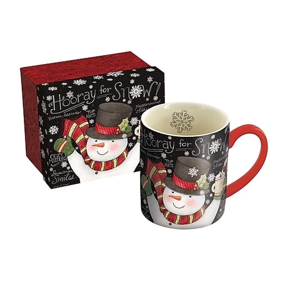 Lang Chalkboard Snowman Mug by Susan Winget, 14 oz., Multicolored