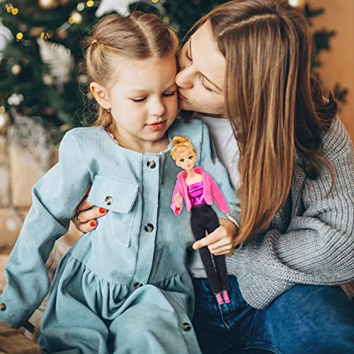 21 Items Doll Clothes And Accessories For 11.5 Inch Doll, Doll Clothes 4 Tops & 4 Pants 2 Outfits 1 Fashion Dress And 10 Shoes For Girls Kids Doll Closet Fashion Pack Doll Clothing Xmas Birthday Gifts #TOP3