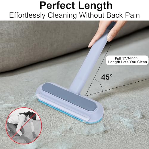 Image of Pet Hair Remover for Furniture, 17.3Inch, Reusable Lint Brush for Dog and Cat Hair - Multifunctional Fur Removal Tool, Gentle on Couches, Carpets, Car Seat, Clothes, Bedding (Pack of 2)