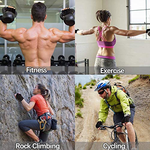 Image of serveuttam Ventilated Workout Gloves Men Women, Gym Exercise Gloves, Weight Lifting Gloves with High Elastic Wrist Strap, Suit for Dumbbell, Exercise,Cycling, Fitness, Cross Training (One Size)